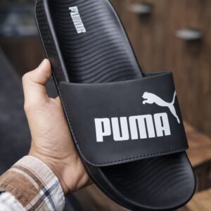 Puma Full Black Flip Flops