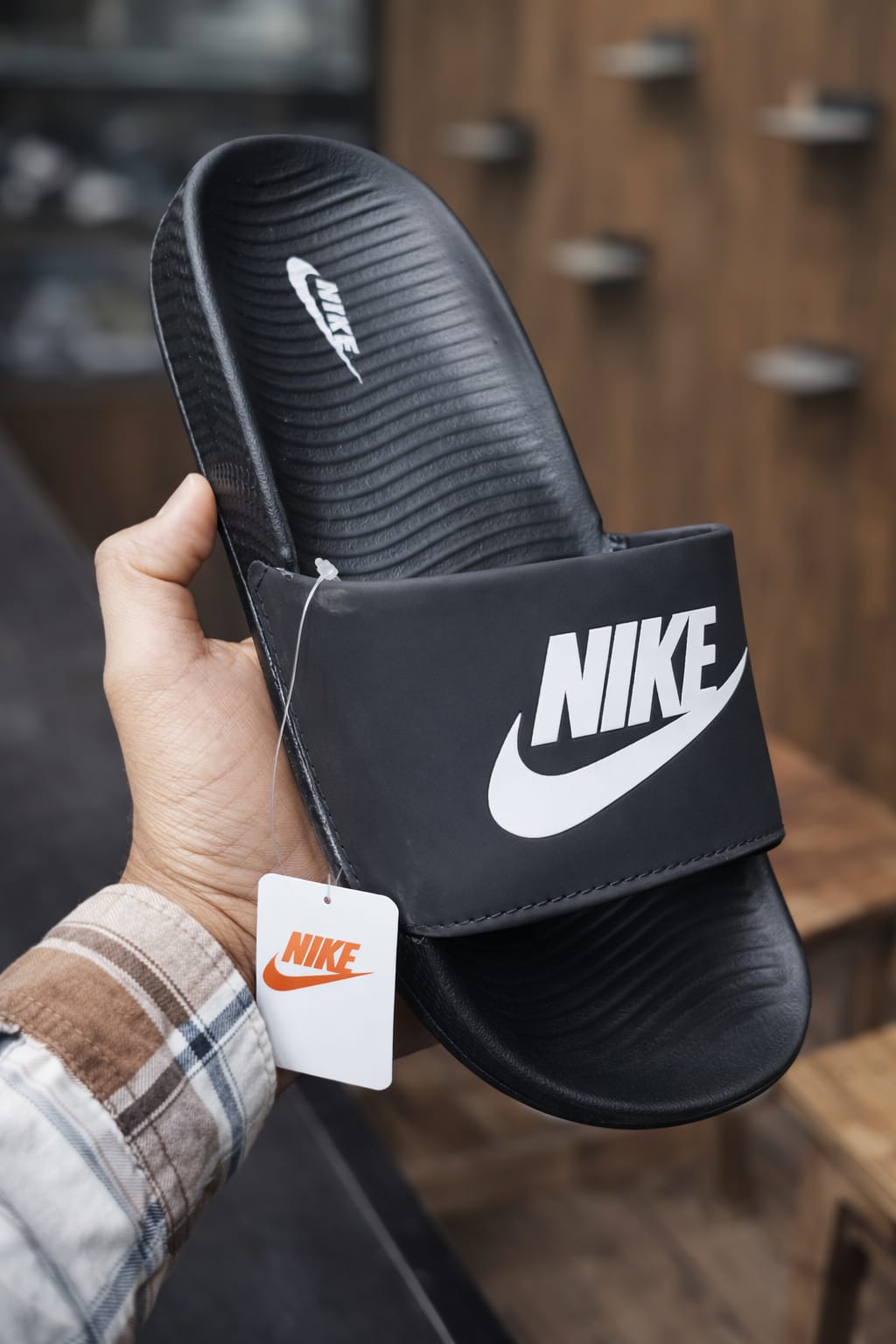 Nike Full Black Flip Flops