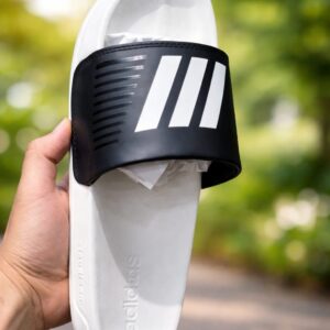 Adidas Comfort Slides Black White – Premium Cloudfoam Slides (Black/White)